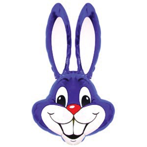 Шар фольга Фигура Кролик фиолетовый 8 (FM)
