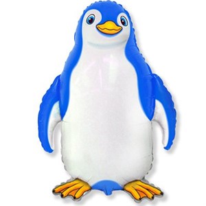 Шар фольга Фигура Счастливый пингвин син 11 (FM)