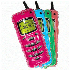 Шар фольга Фигура Телефон малиновый 8 (FM)