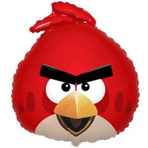 Шар фольга Фигура Angry Birds Красная птица 11 (FM)