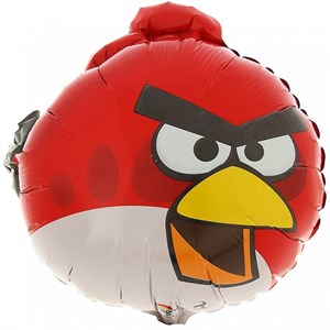 Шар фольга Фигура Angry Birds Красная P35 (An) 1207-1489