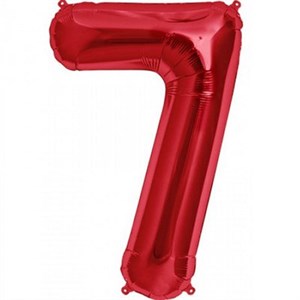 Шар фольга Фигура ЦИФРА 7 Red (An)