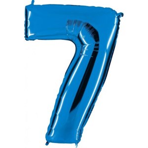 Шар фольга Фигура ЦИФРА 7 Blue 40" (Gr)
