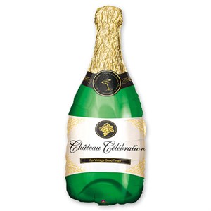 Шар фольга Фигура Бутылка шампанского P30 (An)