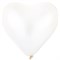 Шар фигурный 16"(44см) Сердце, Белое, матовый - фото 10512