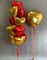 Набор шаров для влюбленных №3 Фонтан из 13 сердец+сердце на грузе (комплект) - фото 11326
