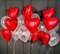 Набор шаров для влюбленных №42 3 облака по 7шаров (комплект) - фото 11367