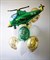 Набор шаров 23 февраля Облако из 12шаров+вертолёт №23 (комплект) - фото 11421