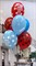 Фонтан из 7 воздушных шаров, Леди Баг №124а а124