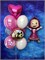 Фонтан из 10 шаров +  Маша на грузе №409а а409