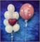 Фонтан из 10 воздушных шаров + Шар Гигант стеклянный с надписью в асс №487а а487