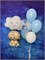 Фонтан из 7 воздушных шаров + Облако + Малыш №527а а527