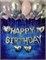 Набор воздушных шаров под потолок + надпись «HAPPY BIRTHDAY» №532а а532