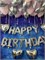 Набор воздушных шаров под потолок + надпись «HAPPY BIRTHDAY» №532а а532