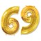 Шар фольга Фигура ЦИФРА 6/9 Gold 40" /Fm - фото 4714
