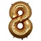Шар фольга Фигура ЦИФРА 8 Gold 40" (Gr) - фото 4718
