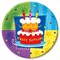 Тарелка бум Торт Birthday 17см 6шт. - фото 5708
