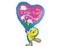 Шар фольга Фигура НВ Твитти с сердечками P40 (An) - фото 6303