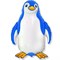 Шар фольга Фигура Счастливый пингвин син 11 (FM) - фото 6392