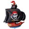 Шар фольга Фигура Корабль Пиратский черный 11 (FM) - фото 6404