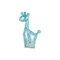 Шар фольга Фигура Жираф голубой (К) - фото 6406