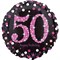 Шар фольга 18" НВ Sparkling Birthday 50 pink S55 (An) - фото 6680