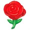 Шар фольга Фигура Роза красная P35 (An) - фото 6779