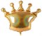 Шар фольга Фигура Корона золотая голография 36" (BL) - фото 6818