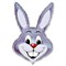 Шар фольга Фигура Кролик серый 8 (FM) - фото 8844