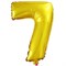 Шар фольга с клапаном (16''/41см) Мини-цифра, 7, Золото (воздух) /Fal - фото 9298